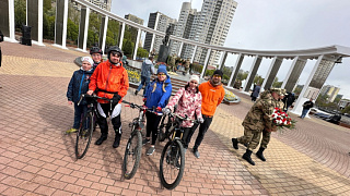 Сообщество ВелоПушкино провело сегодня ежегодный и традиционный велопробег, посвящённый Дню Победы!