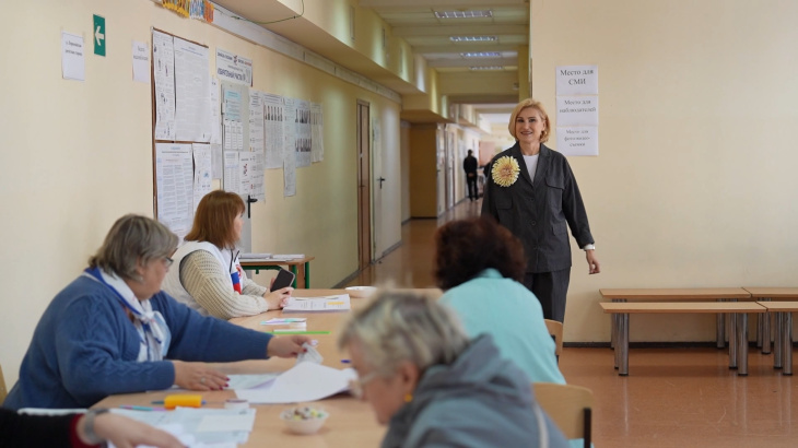 Инна Орлова оценила работу избирательных участков в Пушкино