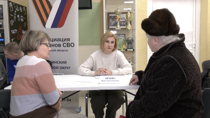 В селе Ельдигино прошёл приём жителей