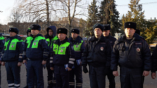 Проведен инструктаж нарядов. В Пушкино прошёл смотр сил и средств полиции