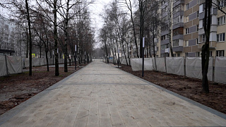 Завершён первый этап реконструкции бульвара в микрорайоне Дзержинец 