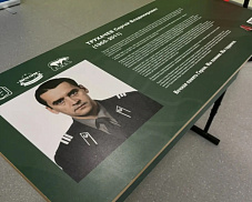 В Ивантеевке открыли «Парту Героя» в честь старшего сержанта, пожарного Сергея Трухачева