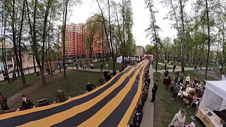 В Пушкино прошла акция «Георгиевская лента»