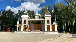 Завершено на 95%. Сергей Пахомов проверил, как идёт реконструкция центрального парка в Пушкино