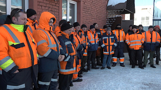 Сотрудников МКУ «Пушгорхоз» поблагодарили за работу в период снегопада