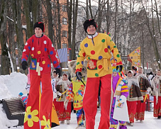 Традиционные масленичные гуляния в округе Пушкинский прошли с размахом: ярко, шумно и весело