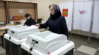 В Пушкино активно голосуют. В округе идут выборы Президента Российской Федерации